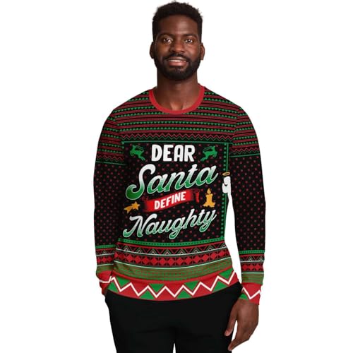 Define Naughty Sweatshirt | Unisex Ugly Christmas Sweater, Xmas Sweater, Funny Holiday Sweater, Funny Shirt - Image 3