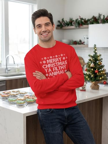 Ugly Christmas Sweatshirts For Adults Funny Holiday Season Crewnecks With Movie Quotes And Designs - Image 7