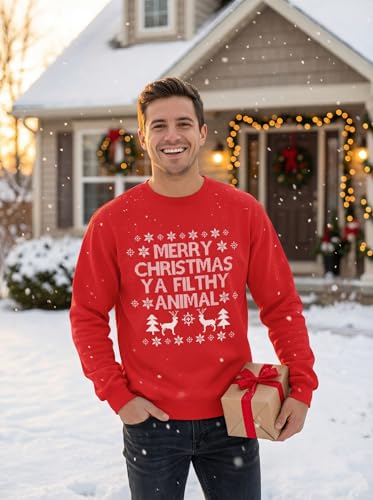 Ugly Christmas Sweatshirts For Adults Funny Holiday Season Crewnecks With Movie Quotes And Designs - Image 5