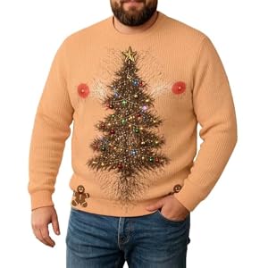 Men'S 3D Hairy Body Custom Christmas Sweatshirt