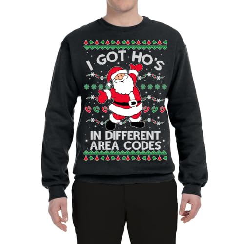 White Santa Claus I Got Ho'S In Different Area Codes Ugly Christmas Sweater 2 White Santa Claus I Got Ho’S In Different Area Codes Ugly Christmas Sweater