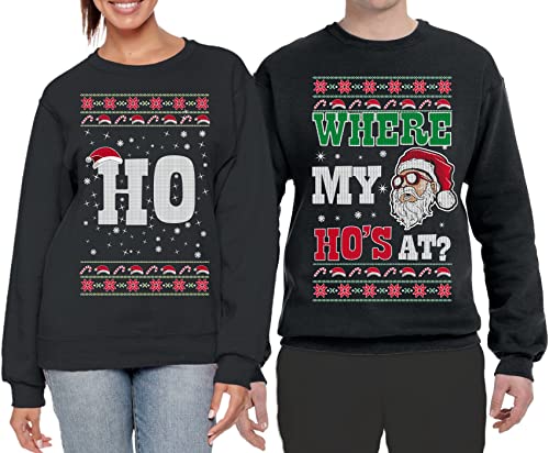 Wild Bobby Where My Ho'S At? Ugly Christmas Couples Sweaters Adult Him Hers Matching Unisex Holiday Sweatshirts 5 Wild Bobby Where My Ho'S At? Ugly Christmas Couples Sweaters Adult Him Hers Matching Unisex Holiday Sweatshirts - Image 5