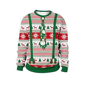 Grajtcin Couples 3D Print Christmas Sweatshirts