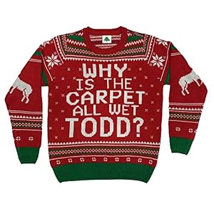 Why Is The Carpet All Wet Todd Ugly Christmas Sweater Red 2 Why Is The Carpet All Wet Todd Ugly Christmas Sweater Red