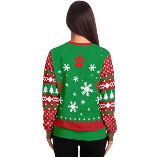 Sweet But Twisted Sweatshirt | Unisex Ugly Christmas Sweater, Xmas Sweater, Funny Holiday Sweater, Funny Shirt M Green - Image 5