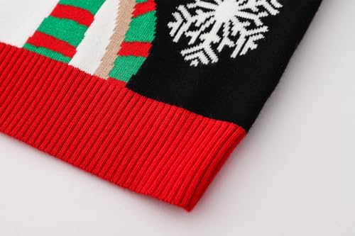 Kids Ugly Christmas Sweater Girls Boys Funny Holiday Pullover Knitwear For Aged 2-8 - Image 6