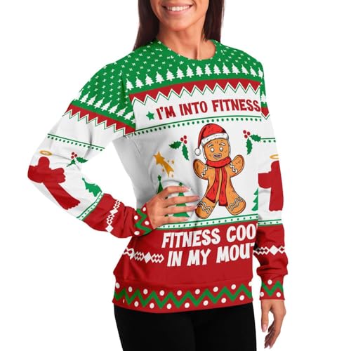 Fitness Sweatshirt | Unisex Ugly Christmas Sweater, Xmas Sweater, Holiday Sweater, Funny Sweater, Funny Shirt - Image 6