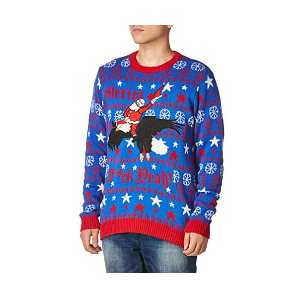 Blizzard Bay Knitted Santa Christmas Jumper For Men