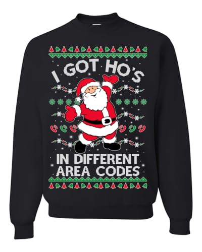 White Santa Claus I Got Ho'S In Different Area Codes Ugly Christmas Sweater 1 White Santa Claus I Got Ho’S In Different Area Codes Ugly Christmas Sweater