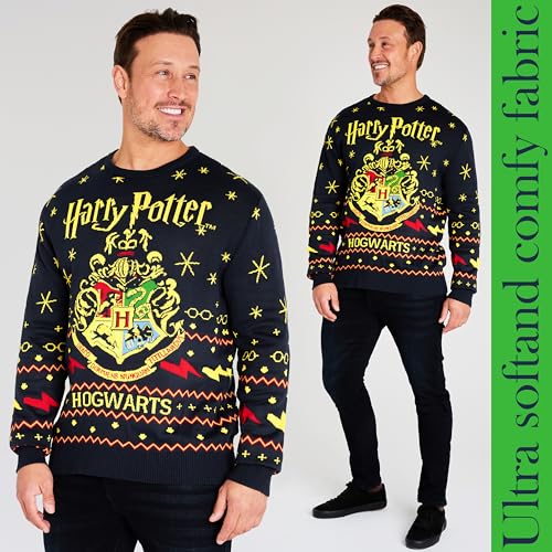 Harry Potter Gifts Ugly Christmas Sweater Men, Teens, Knit Long Sleeve Hogwarts Christmas Sweatshirt Sweater Pullover 4 Harry Potter Gifts Ugly Christmas Sweater Men, Teens, Knit Long Sleeve Hogwarts Christmas Sweatshirt Sweater Pullover - Image 4