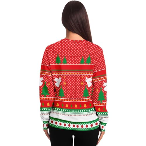 Christmas Beer Sweatshirt | Unisex Ugly Christmas Sweater, Xmas Sweater, Funny Holiday Sweater, Funny Shirt L Red - Image 5