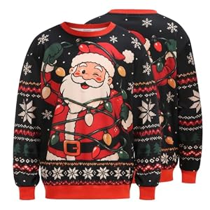 Men'S Novelty Christmas Crewneck Sweatshirt