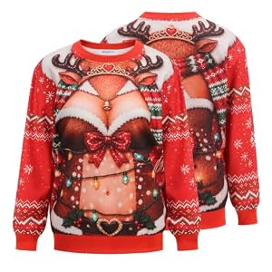 Women'S Novelty Christmas Crewneck Sweatshirt