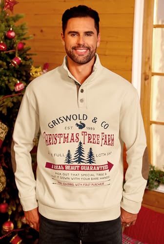 Vogstart Men'S Christmas Retro Graphic Corduroy Winter Sweatshirt (S-3Xl) 2 Vogstart Men'S Christmas Retro Graphic Corduroy Winter Sweatshirt (S-3Xl) - Image 2