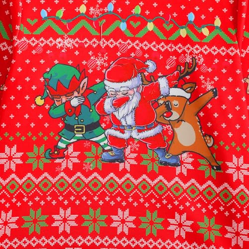 Kid Ugly Christmas Sweatshirt Xmas Crewneck Sweater For Toddler Boy Red Funny Pullover Top Clothes 3-12T - Image 6