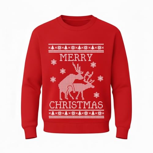 Tstars Cat Santa Claws T-Rex Ugly Christmas Sweatshirt Men Funny Festive