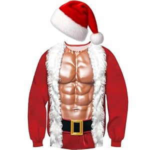 Santa Hat Ugly Christmas Sweatshirt