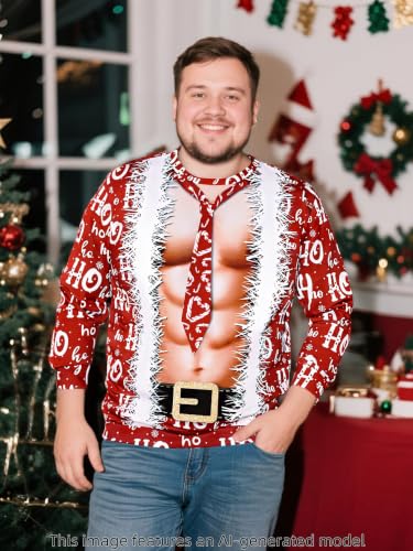Funny World Mens Ugly Christmas Sweatshirt Funny Xmassweater 2 Funny World Mens Ugly Christmas Sweatshirt Funny Xmassweater